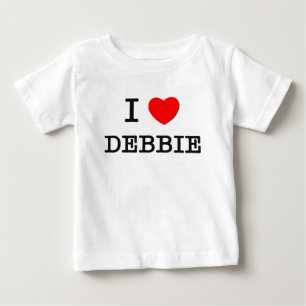 T-shirt Pour Bébé J'aime Debbie