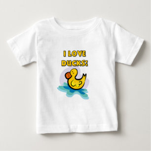 T-shirt Pour Bébé J'aime des canards