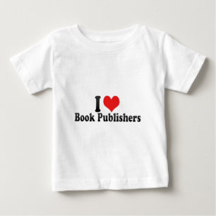 T-shirt Pour Bébé J'aime des éditeurs de livre