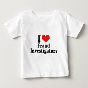 T-shirt Pour Bébé J'aime des investigateurs de fraude