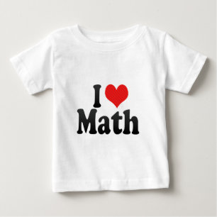 T-shirt Pour Bébé J'aime des maths