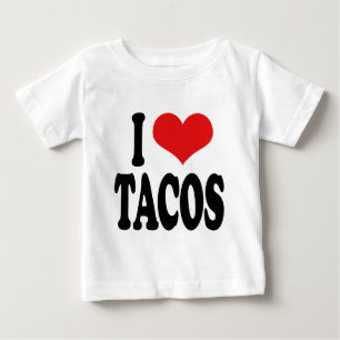 T-shirt Pour Bébé J'aime des tacos
