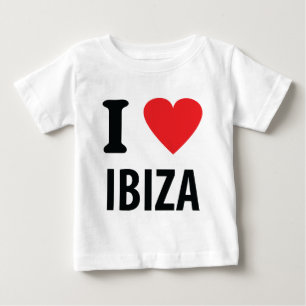 T-shirt Pour Bébé J'aime Ibiza