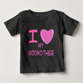 T-shirt Pour Bébé J'aime (J'adore) la marraine