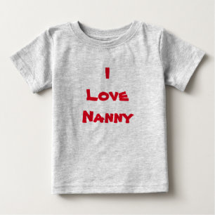 T-shirt Pour Bébé j'aime la chemise de bonne d'enfants