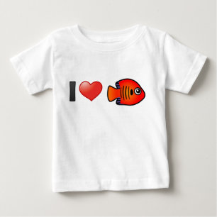 T-shirt Pour Bébé J'Aime La Flamme Éperviers