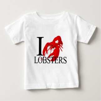 T-shirt Pour Bébé J'aime le bébé de homards