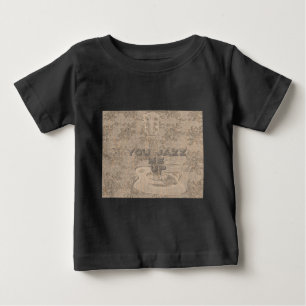 T-shirt Pour Bébé J'aime le bois brun Hakuna Matata