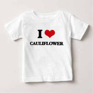 T-shirt Pour Bébé J'aime le chou-fleur
