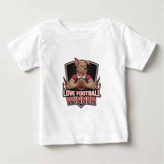 T-shirt Pour Bébé J'aime le football