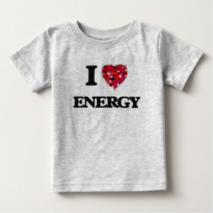 T-shirt Pour Bébé J'aime l'ÉNERGIE
