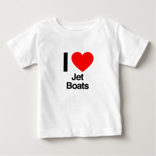 T-shirt Pour Bébé j'aime les bateaux à réaction