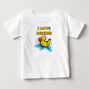 T-shirt Pour Bébé J'aime les canards