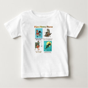 T-SHIRT POUR BÉBÉ J'AIME LES RYMES DE NURSERY (#4)