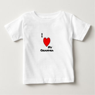 T-shirt Pour Bébé J'aime ma grand-maman
