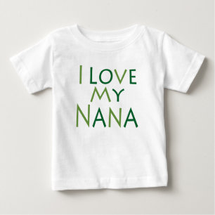 T-shirt Pour Bébé J'aime ma grand-mère
