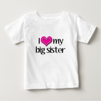 T-shirt Pour Bébé J'aime ma grande soeur