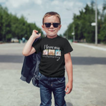 J'aime ma maman texte manuscrit, photo noir