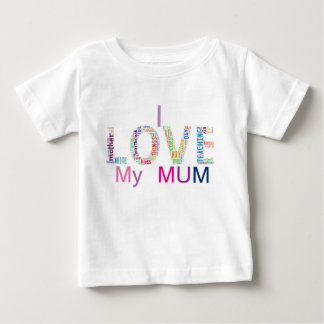 T-shirt Pour Bébé J'aime ma mère