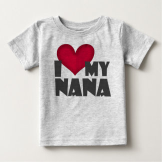 T-shirt Pour Bébé "J'aime ma Nana" bébé Creeper