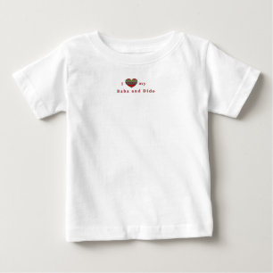 T-shirt Pour Bébé J'aime mon baba et Dido