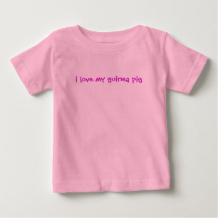 T-shirt Pour Bébé j'aime mon cobaye
