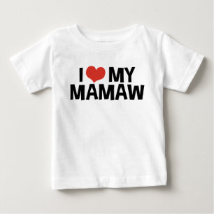 T-shirt Pour Bébé J'Aime Mon Mamaw