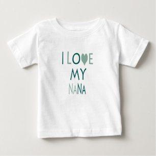 T-shirt Pour Bébé J'Aime Mon Nana Toddler Tee