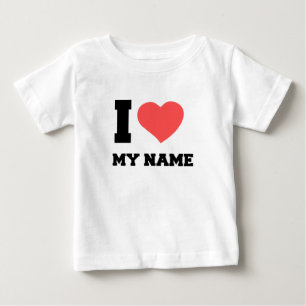T-SHIRT POUR BÉBÉ J'AIME MON NOM