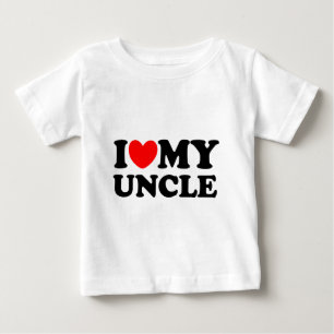 T-shirt Pour Bébé J'aime mon oncle