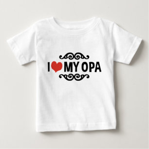 T-shirt Pour Bébé J'aime mon Opa