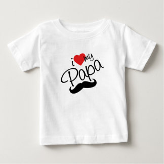 T-shirt Pour Bébé J'aime mon papa