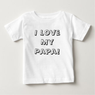 T-shirt Pour Bébé J'aime mon papa !