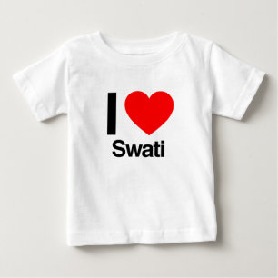T-shirt Pour Bébé j'aime swati