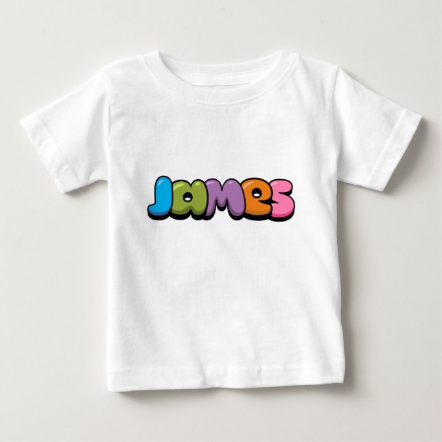 T-shirt Pour Bébé James (Devant)
