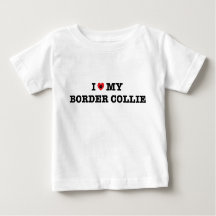Je Coeur Ma Frontière Collie Bébé Bodysuit