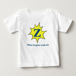 T-shirt Pour Bébé Je commence avec Z.