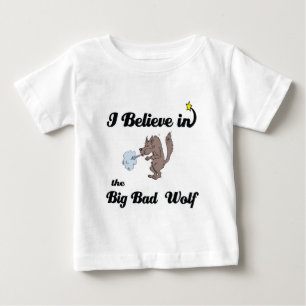 T-shirt Pour Bébé je crois au grand méchant loup