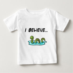 T-shirt Pour Bébé Je crois en monstre de Loch Ness