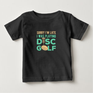 T-shirt Pour Bébé Je Jouais À Disk Golf