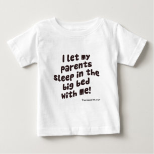 T-shirt Pour Bébé Je m'ai laissé des parents dormir dans le grand
