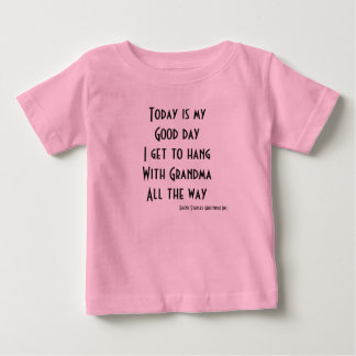 T-shirt Pour Bébé Je me raccroche avec grand-mère
