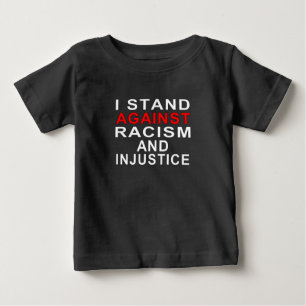 T-SHIRT POUR BÉBÉ JE M'ÉLÈVE CONTRE LE RACISME ET L'INJUSTICE 2