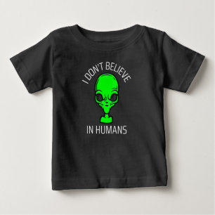 T-shirt Pour Bébé Je ne crois pas aux humains