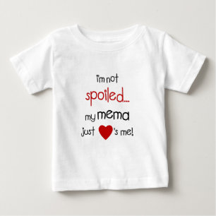 T-shirt Pour Bébé Je ne suis pas corrompu… Mon Mema m'aime juste !