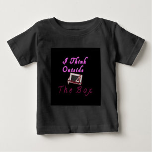 T-shirt Pour Bébé Je pense à l'extérieur de la boîte ZA.