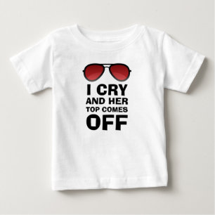 T-shirt Pour Bébé Je pleure le cri drôle   de bébé du bébé   de  