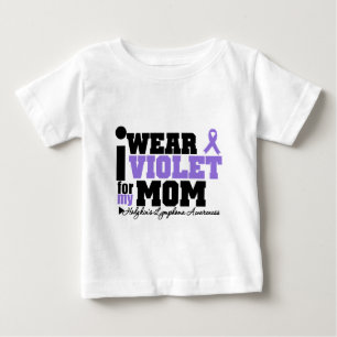 T-shirt Pour Bébé Je porte la violette pour mon lymphome de Hodgkins