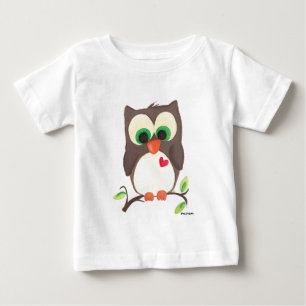 T-shirt Pour Bébé "Je porte mon coeur pièce en t d'enfants sur mon