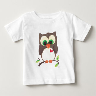 T-shirt Pour Bébé "Je porte mon coeur pièce en t d'enfants sur mon
